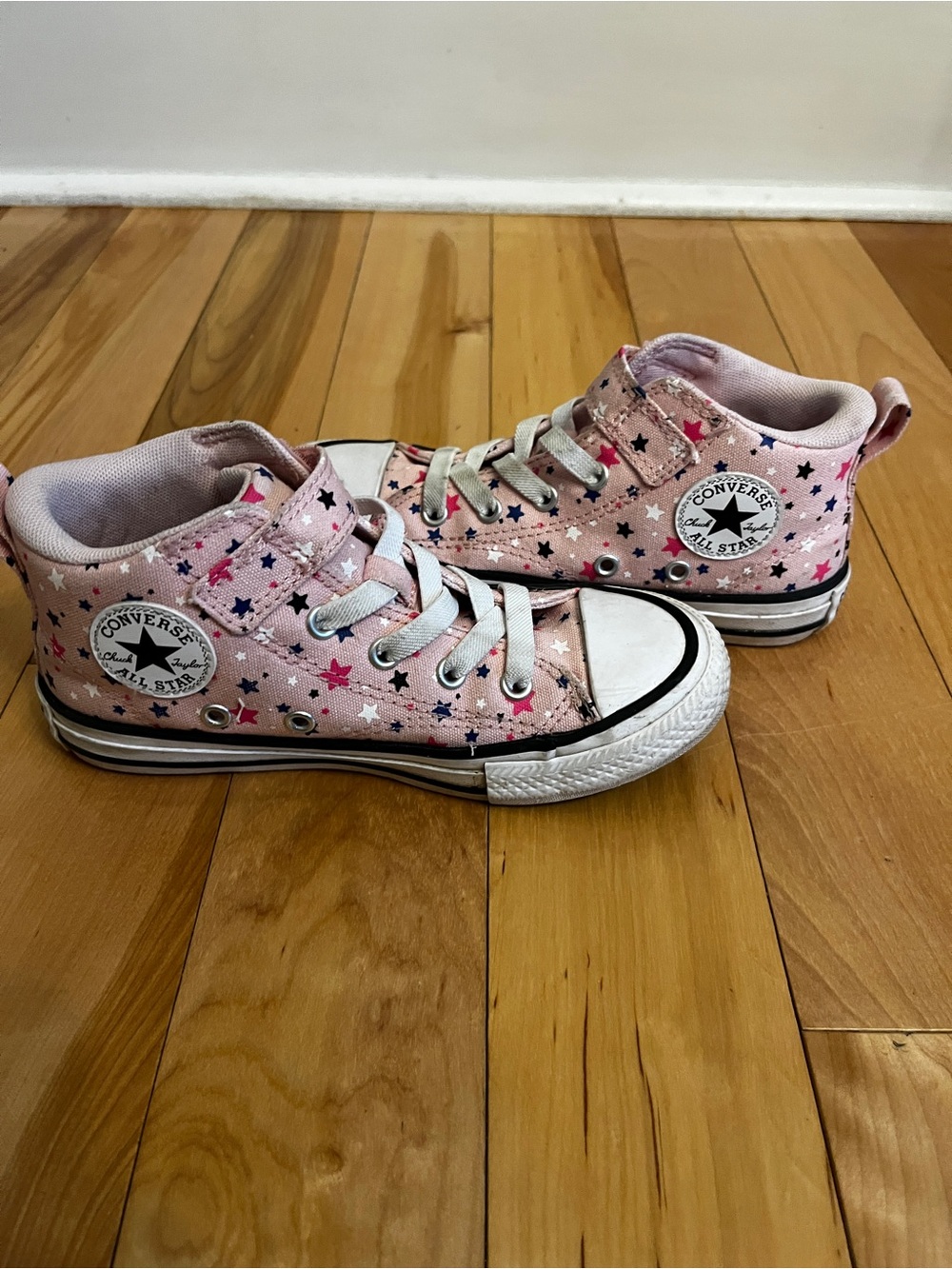 Pink high top Converse size 13
